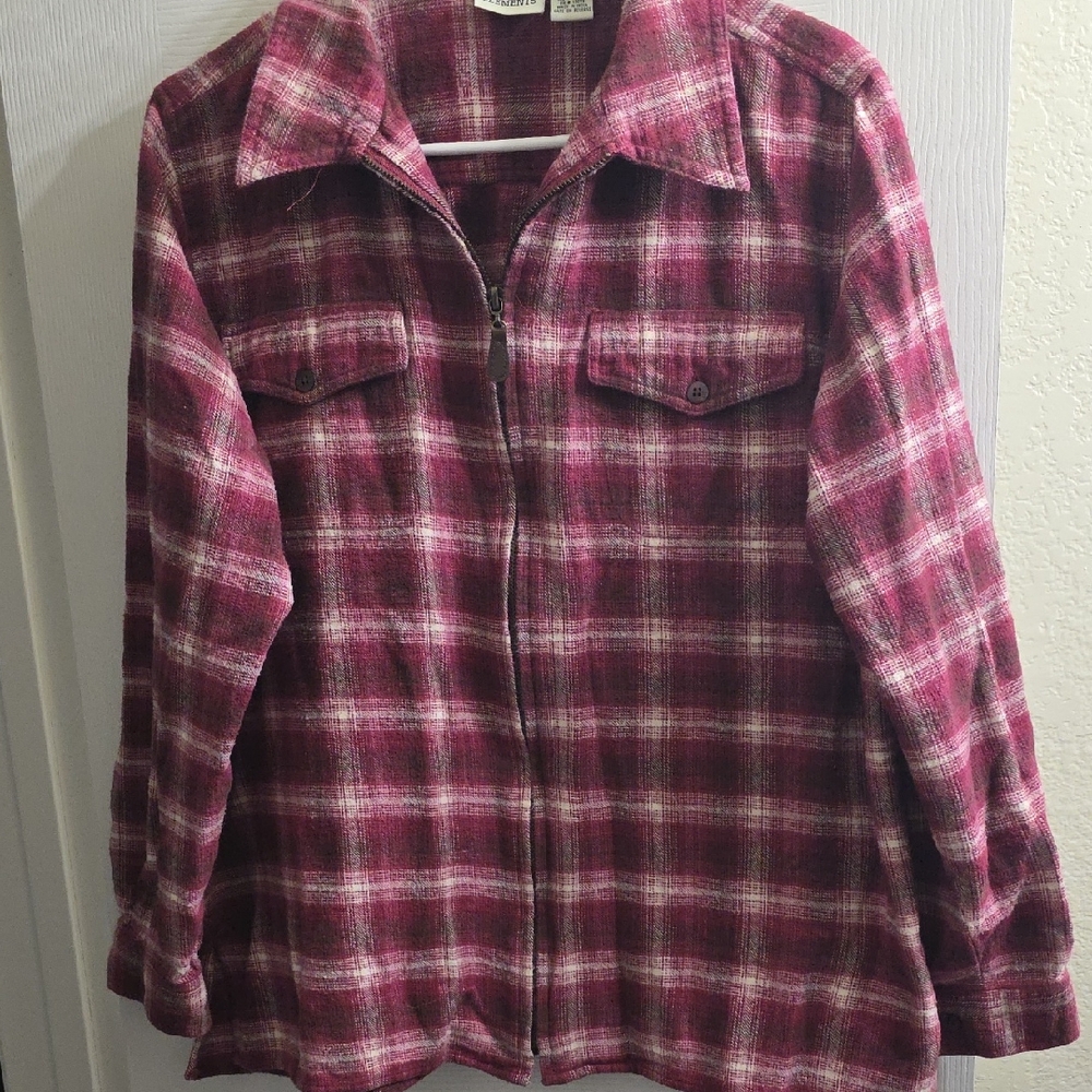 Classic Elements Women's Checkered Utility Jacket… - image 1